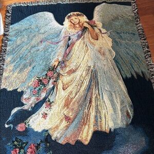 Mary Baxter St Clair Messenger of Love Tapestry Throw Blanket